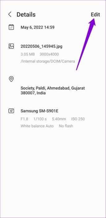 Edit-Location-Data-Photo-on-Samsung-Phone-500x1024-1-342x700 كيفية إزالة بيانات الموقع من الصور على Android و Windows