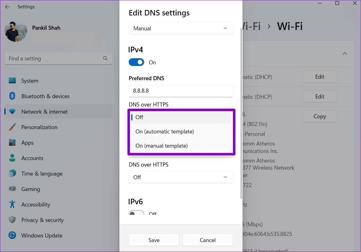 Enable-DNS-over-HTTPS-1-1167x814 أفضل 3 طرق لتغيير خادم DNS على Windows 11