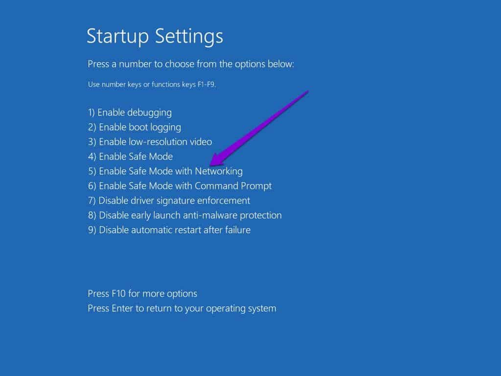 Enable-Safe-Mode-with-Networking-1024x768 أفضل 6 طرق لإصلاح عدم استجابة خادم DNS على Windows 11