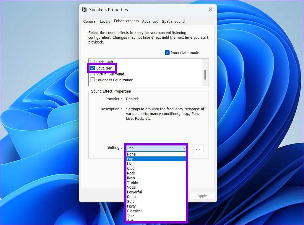 Equalizer-on-Windows-1029x761 أفضل 6 طرق للحصول على جودة صوت أفضل على Windows 11