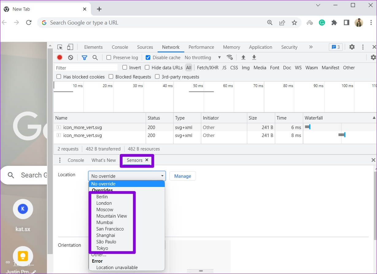 Fake-or-Change-Location-in-Chrome-1-1229x894 كيفية تعطيل أو تمكين خدمات الموقع في Google Chrome