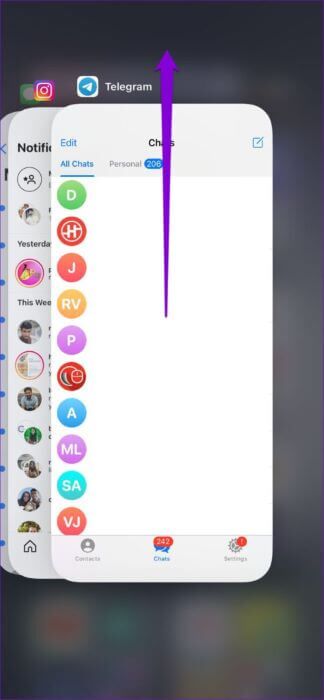 Force-Stop-Telegram-on-iPhone-474x1024-1-324x700 أفضل 6 طرق لإصلاح استمرار Telegram في التعطل على Android و iPhone
