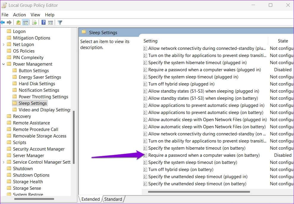 Group-Policy-Sleep-Settings-When-On-Battery-989x687 أفضل 4 طرق لتعطيل شاشة تسجيل الدخول بعد السكون على Windows 11