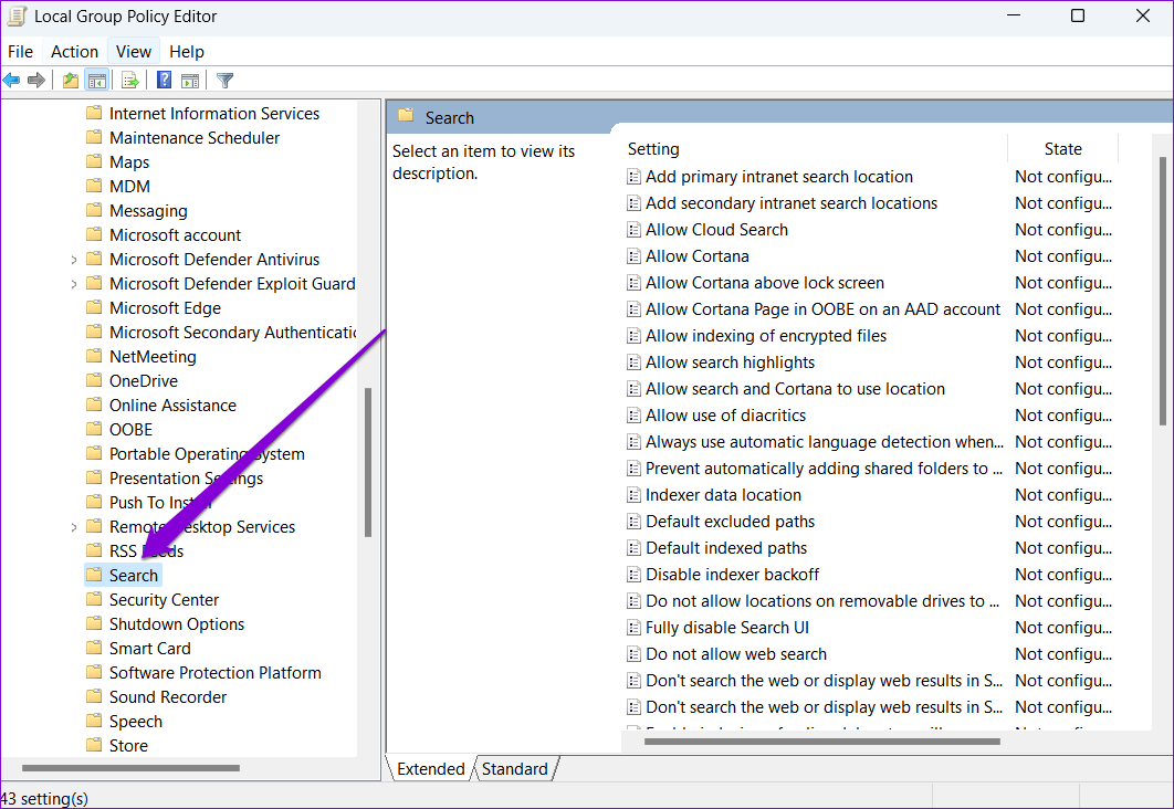 Group-Policy-on-Windows أفضل 3 طرق لتعطيل أو تمكين ميزات البحث في Windows 10 و Windows 11