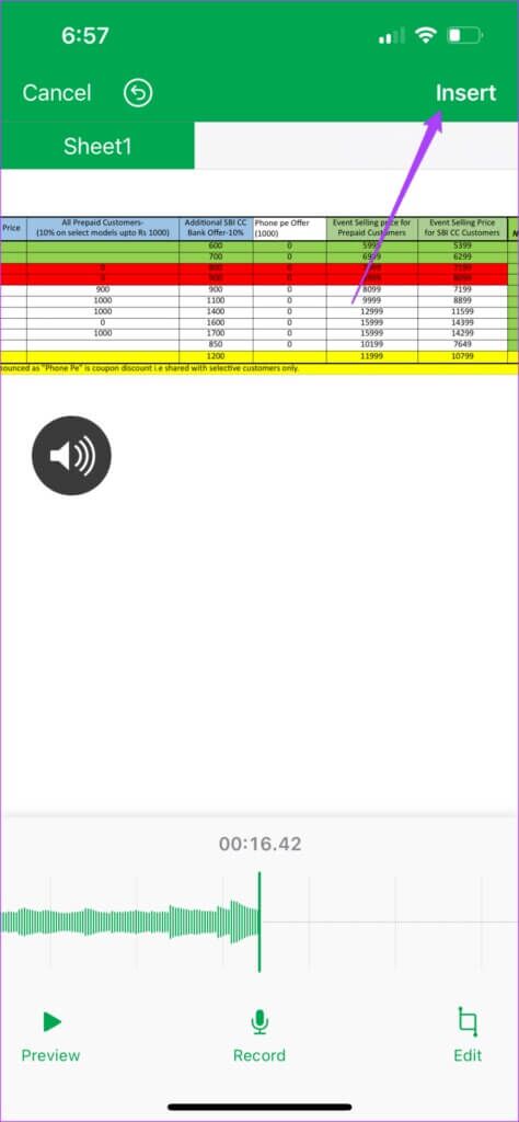 Insert-audio-file-in-numbers-app-iphone-474x1024-1-474x1024 كيفية إضافة ملف صوتي في تطبيق Apple Numbers