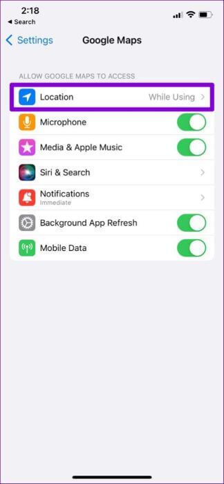 Location-Settings-for-Google-Maps-474x1024-1-324x700 أفضل 8 طرق لإصلاح عدم عمل خدمات الموقع على iPhone