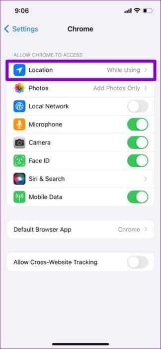 Location-Settings-in-Chrome-for-iOS-474x1024-1-324x700 كيفية تعطيل أو تمكين خدمات الموقع في Google Chrome