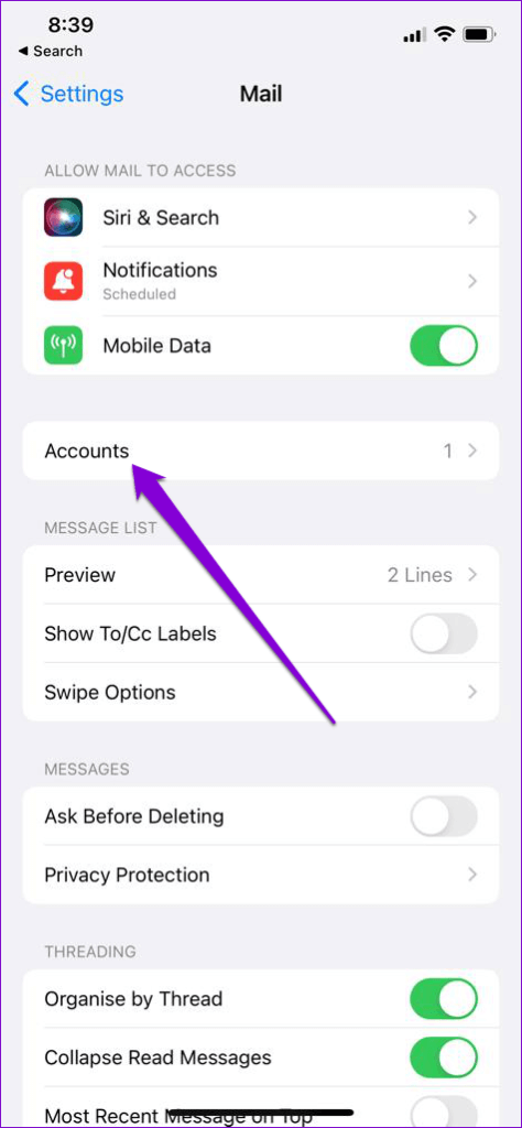 Mail-Accounts-on-iPhone-474x1024-1 أفضل 6 طرق لإصلاح خطأ "لا يمكن التحقق من هوية الخادم" على iPhone