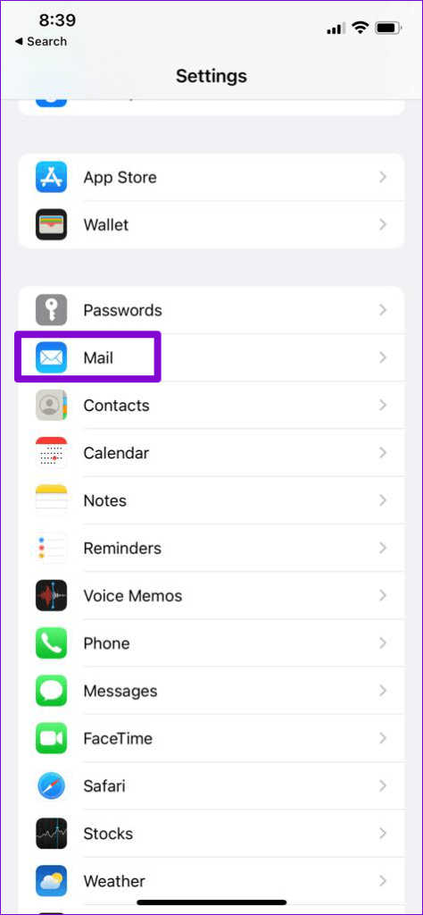 Mail-App-on-iPhone-474x1024-1 أفضل 6 طرق لإصلاح خطأ "لا يمكن التحقق من هوية الخادم" على iPhone