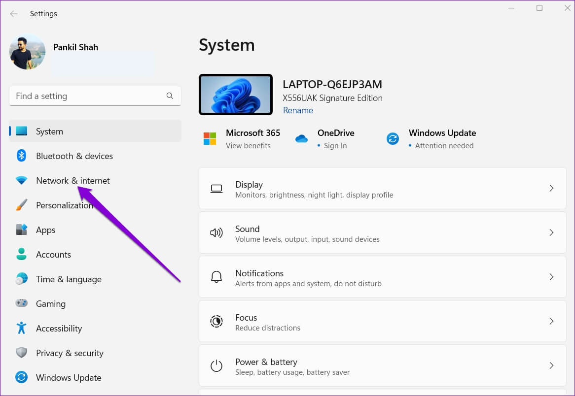 Network-and-Internet-Settings-on-Windows-1166x804 أفضل 3 طرق لتغيير خادم DNS على Windows 11