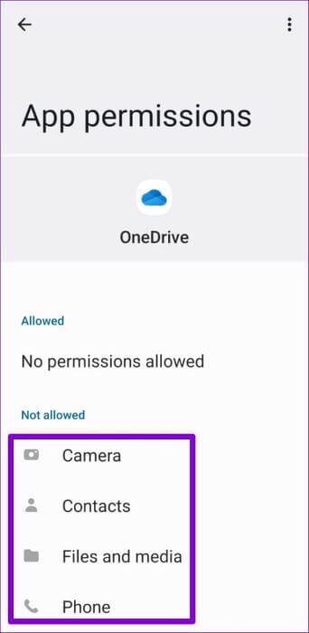 OneDrive-App-Permissions-on-Android-500x1024-1-342x700 أفضل 6 طرق لإصلاح استمرار Microsoft OneDrive في التعطل على Android