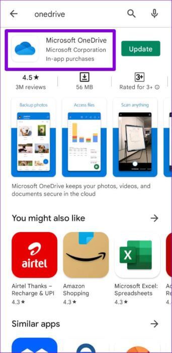 OneDrive-on-Play-Store-500x1024-1-342x700 أفضل 6 طرق لإصلاح استمرار Microsoft OneDrive في التعطل على Android