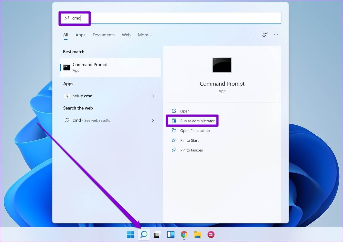 Open-Command-Prompt-11-1404x992 أفضل 6 طرق لإصلاح عدم استجابة خادم DNS على Windows 11
