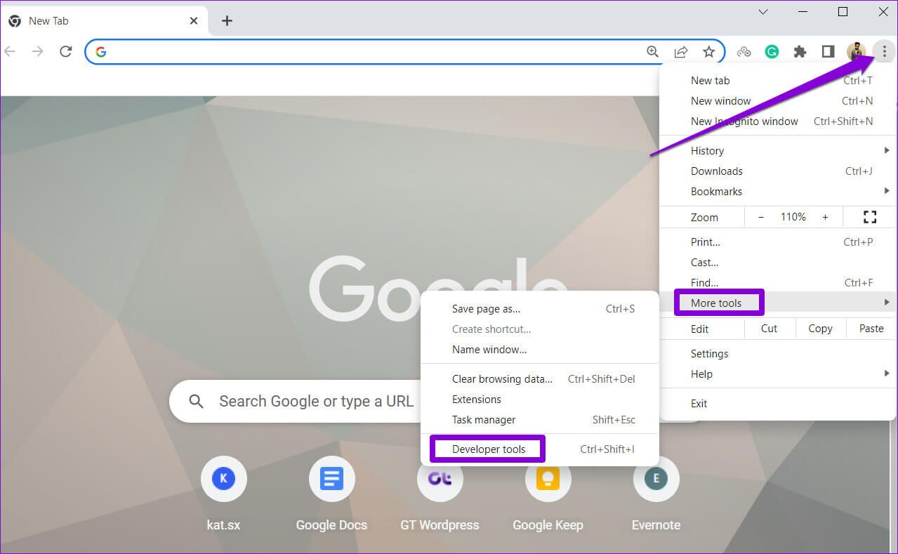 Open-Developer-Tools-in-Chrome-1279x789 كيفية تعطيل أو تمكين خدمات الموقع في Google Chrome