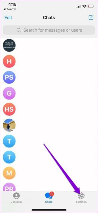 Open-Settings-on-Telegram-for-iPhone-1-474x1024-1-324x700 أفضل 6 طرق لإصلاح استمرار Telegram في التعطل على Android و iPhone