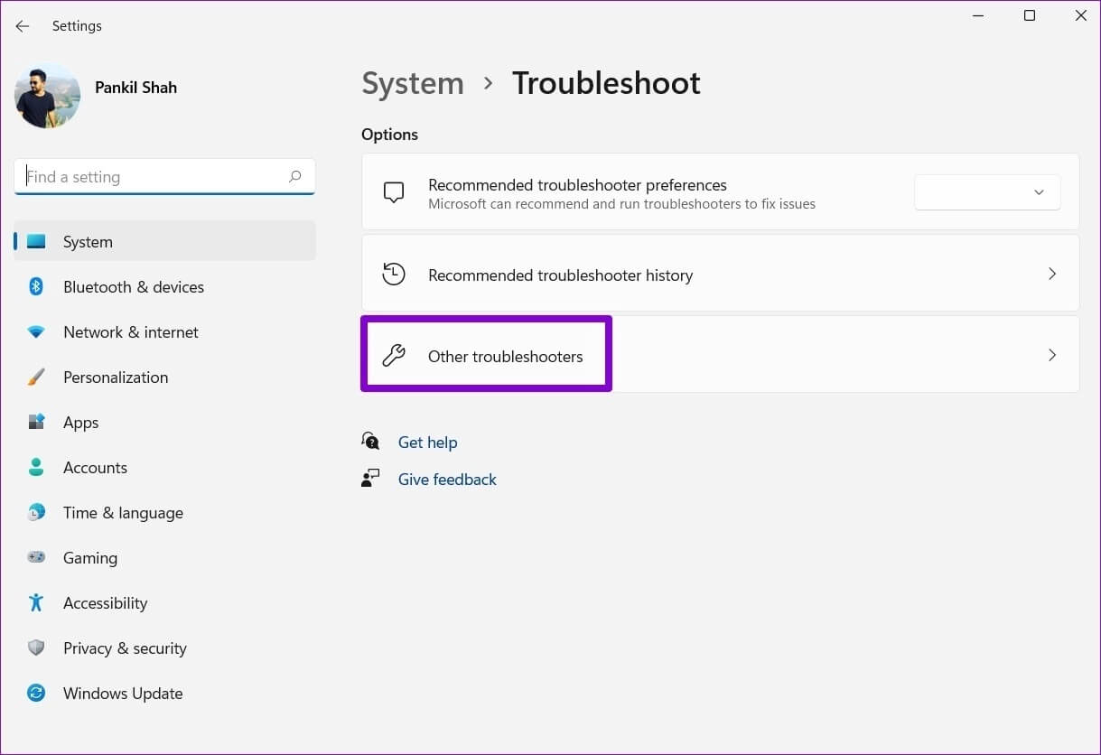 Other-Troubleshooter-11-1219x836 أفضل 6 طرق لإصلاح البحث البطيء على Windows 11
