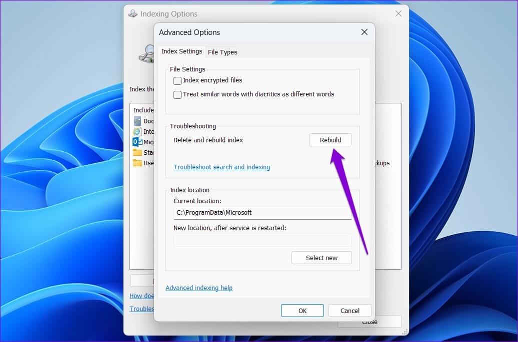 Rebuild-Search-Index-on-Windows-1-1036x685 أفضل 6 طرق لإصلاح البحث البطيء على Windows 11