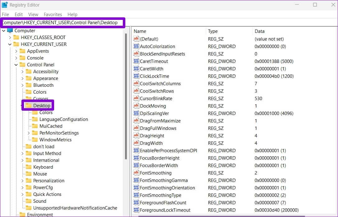 Registry-Editor-2-1087x700 أفضل 4 طرق لتعطيل شاشة تسجيل الدخول بعد السكون على Windows 11