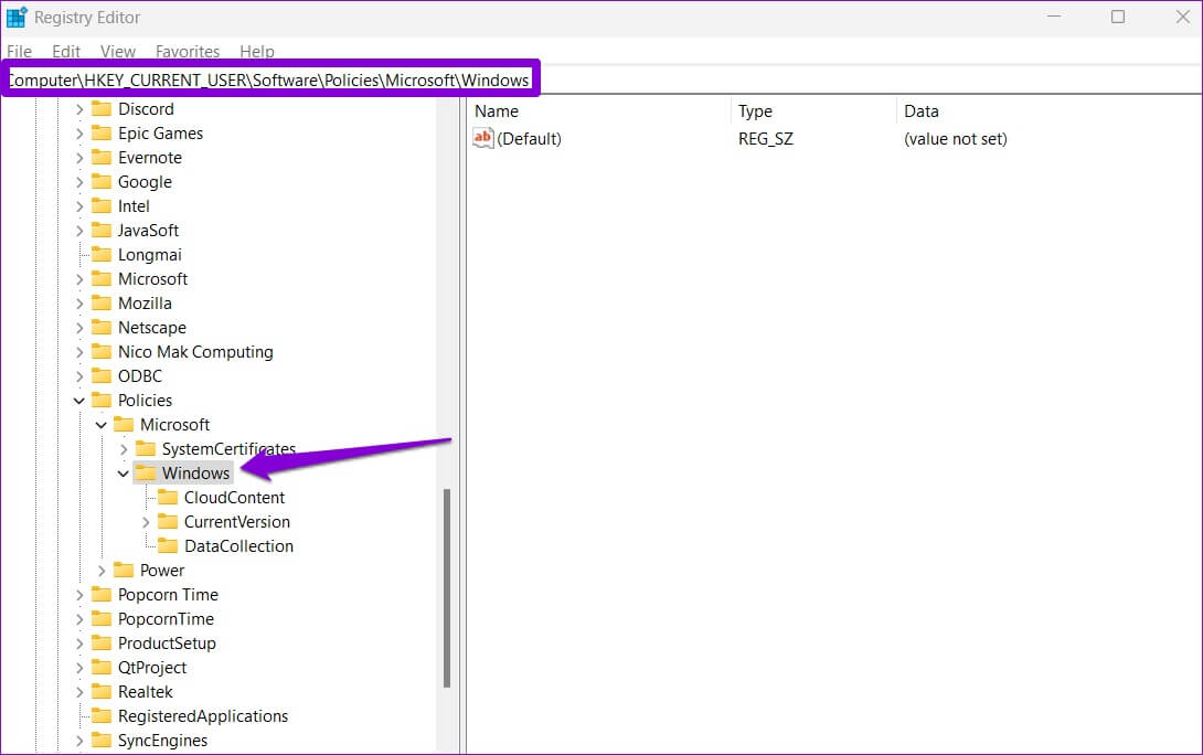 Registry-Editor-Window-1090x684 أفضل 6 طرق لإصلاح البحث البطيء على Windows 11