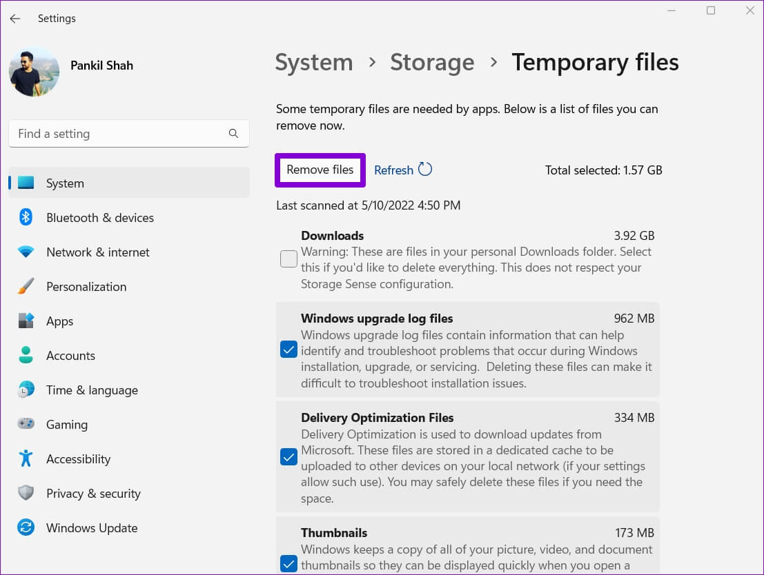 Remove-Temporary-Files-From-Windows-1107x834 أفضل 3 طرق لحذف الملفات المؤقتة على Windows 11