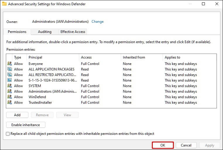 Replace-all-OK-762x515 كيفية تعطيل برنامج Windows Defender في Windows 11