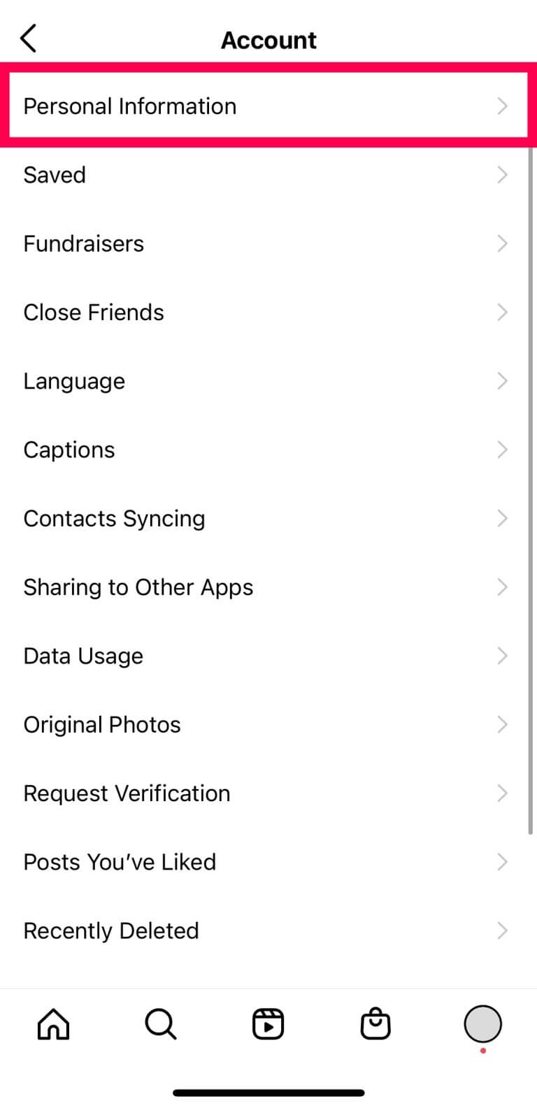 Screenshot-34-1-768x1585 كيفية تغيير عنوان بريدك الإلكتروني على Instagram