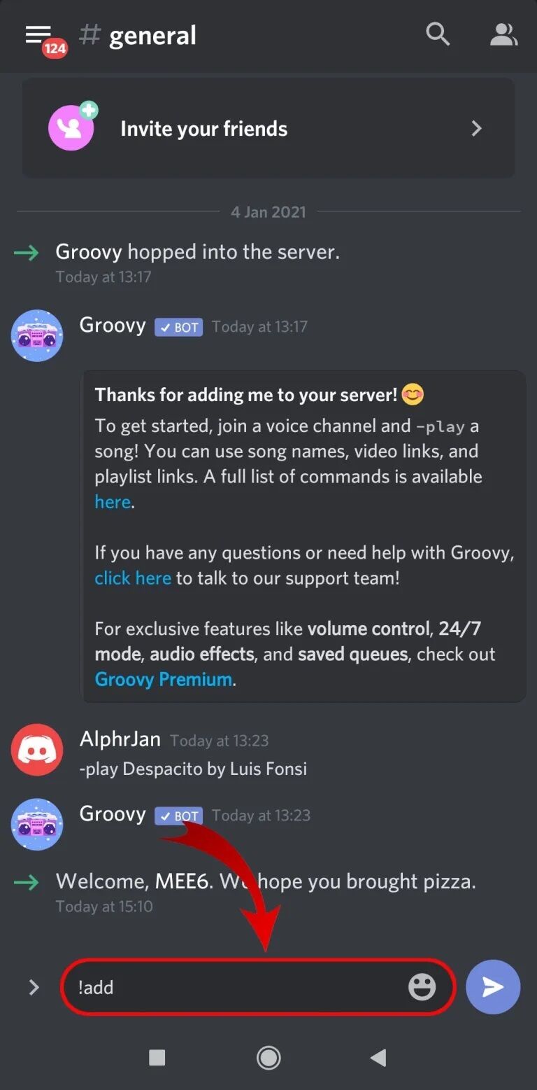 كيف تشغيل الموسيقى في Discord - %categories