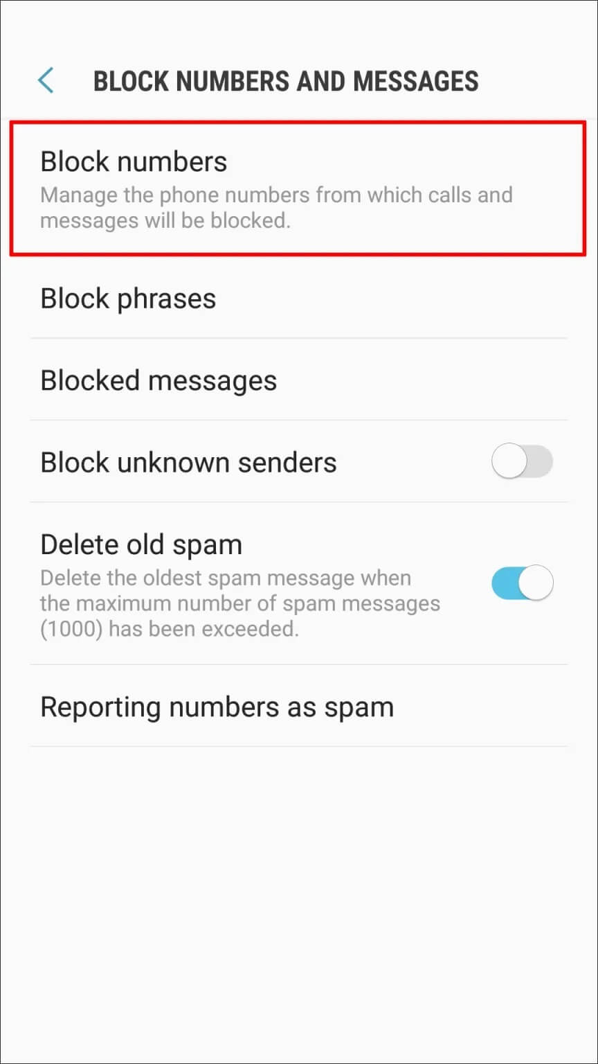Screenshot_20210731-172552_Messages-864x1536 كيفية حظر النصوص على جهاز Android