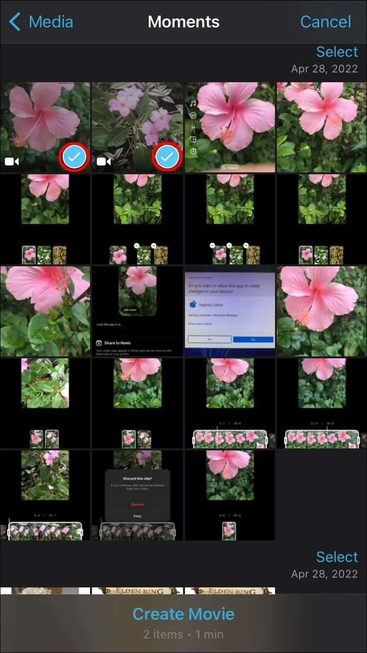 Select-750x1334 كيفية قص مقاطع الفيديو في IMovie