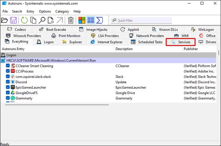 Services-tab-720x476 كيفية تعطيل برنامج Windows Defender في Windows 11