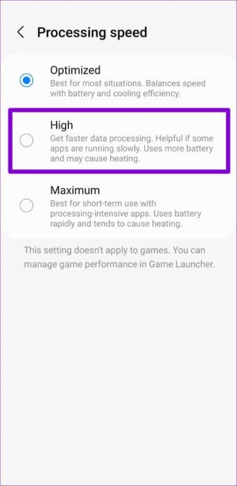 Set-Processeing-Speed-on-Samsung-Galaxy-Phone-500x1024-1-342x700 أفضل 8 طرق لإصلاح تأخر الكاميرا على Android