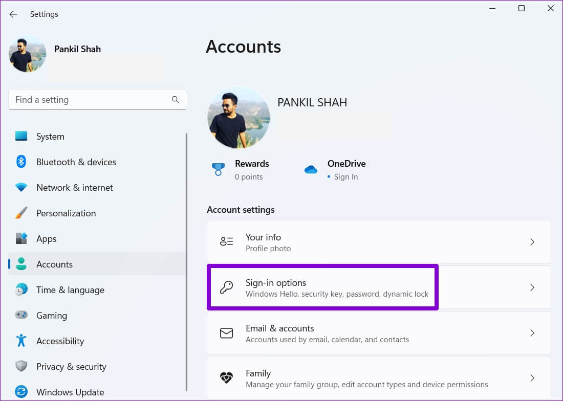 Sign-In-Options-on-Windows-1100x784 أفضل 4 طرق لإصلاح عدم عمل القفل الديناميكي على Windows 11