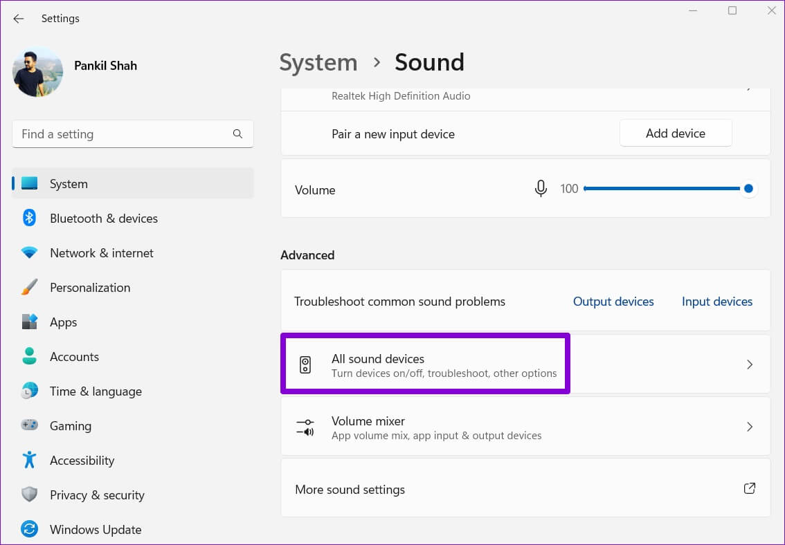Sound-Devices-on-Windows-1134x788 أفضل 6 طرق للحصول على جودة صوت أفضل على Windows 11