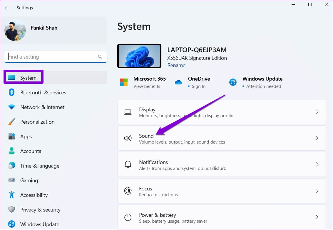Sound-Settings-on-Windows-1133x785 أفضل 6 طرق للحصول على جودة صوت أفضل على Windows 11