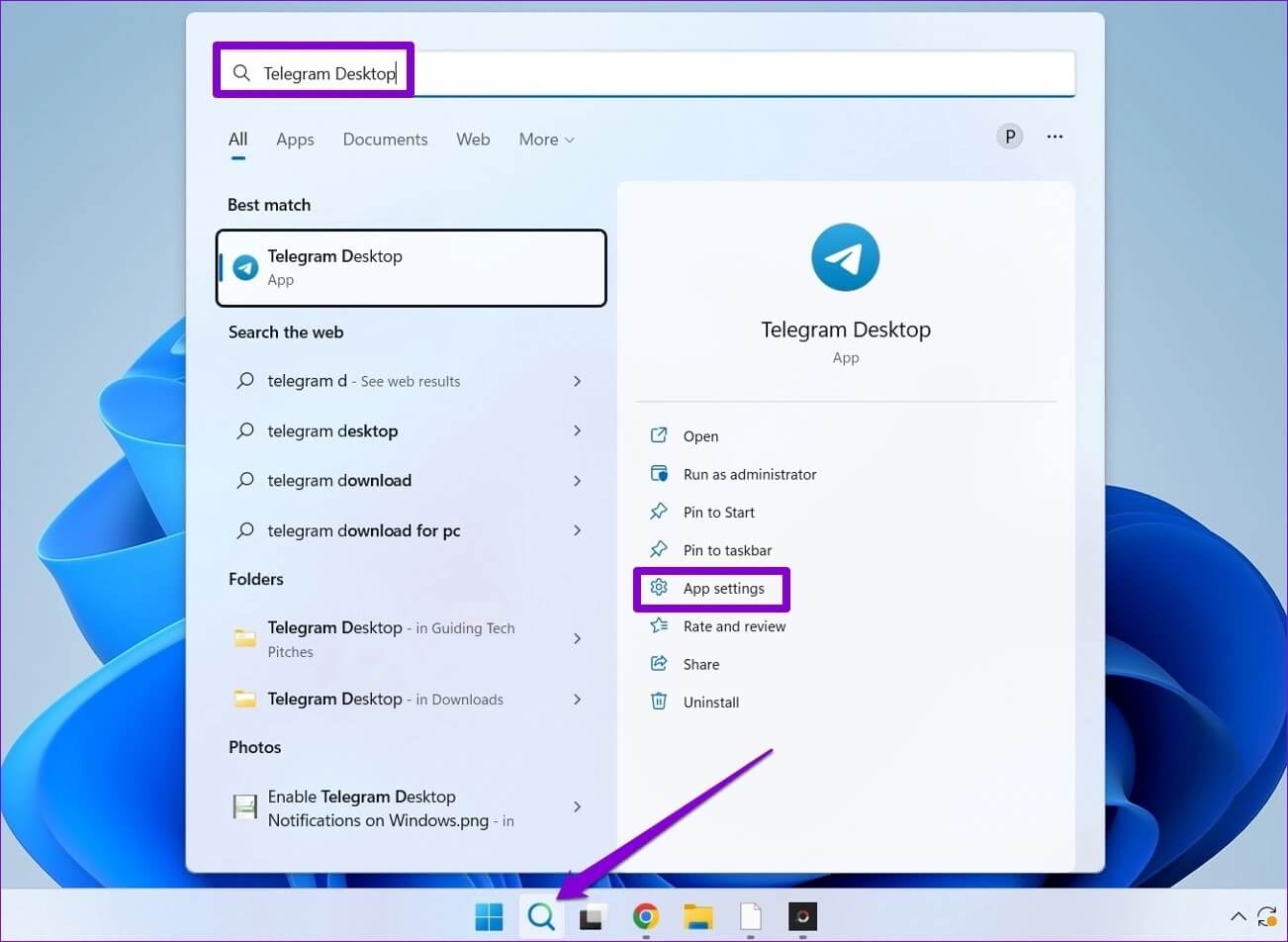 Telegram-App-Settings-on-Windows-1-1302x952 أفضل 7 طرق لإصلاح عدم عمل إشعارات Telegram على Windows 10 و Windows 11