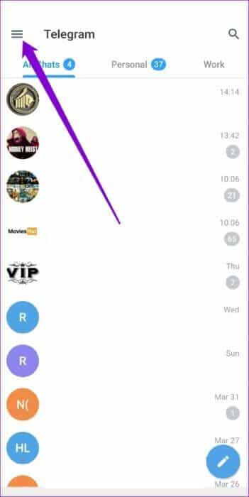 Telegram-App-on-Android-2-513x1024-1-351x700 أفضل 6 طرق لإصلاح استمرار Telegram في التعطل على Android و iPhone