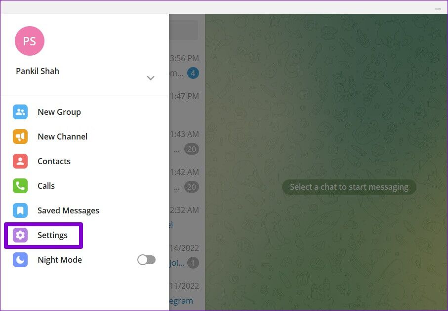 Telegram-for-Desktop-Settings-907x631 أفضل 7 طرق لإصلاح عدم عمل إشعارات Telegram على Windows 10 و Windows 11