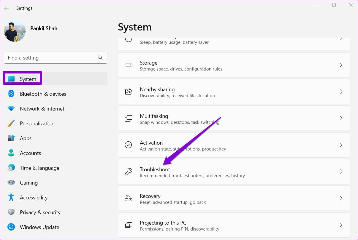 Troubleshooter-on-Windows-1206x810 أفضل 6 طرق لإصلاح البحث البطيء على Windows 11