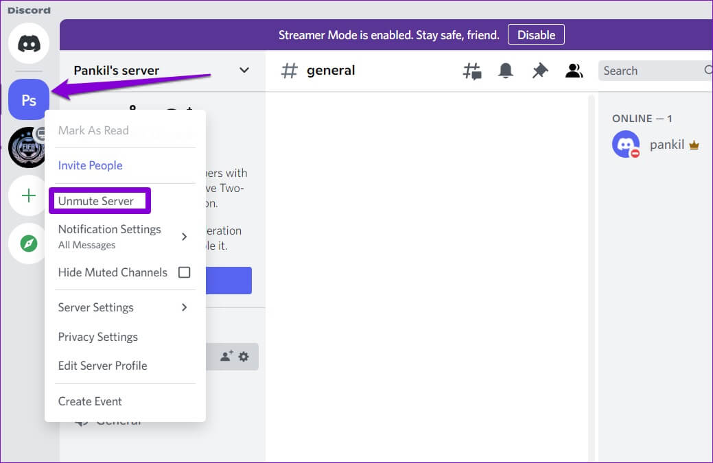 Unmute-Discord-Server-1039x675 أفضل 6 طرق لإصلاح عدم عمل إشعارات Discord على Windows 10 و Windows 11