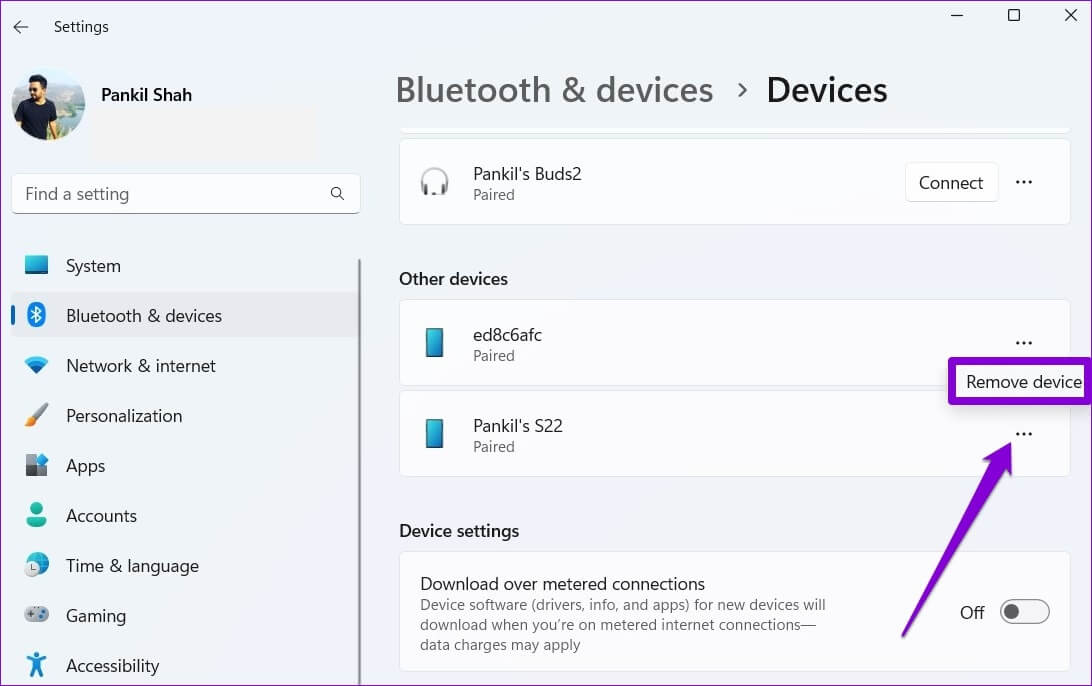 Unpair-Bluetooth-Device-on-Windows-1092x686 أفضل 4 طرق لإصلاح عدم عمل القفل الديناميكي على Windows 11