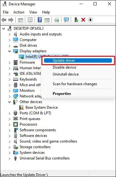 Update-the-Graphics-Card-Manually-4-372x565 كيفية إصلاح خطأ عدم اكتشاف وحدات معالجة الرسومات GPU