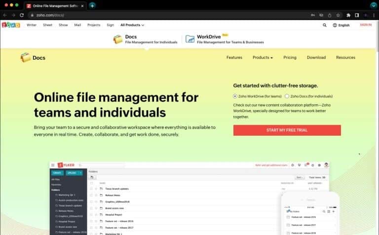 ZOHO-768x478 بدائل Microsoft Word لنظام التشغيل Mac
