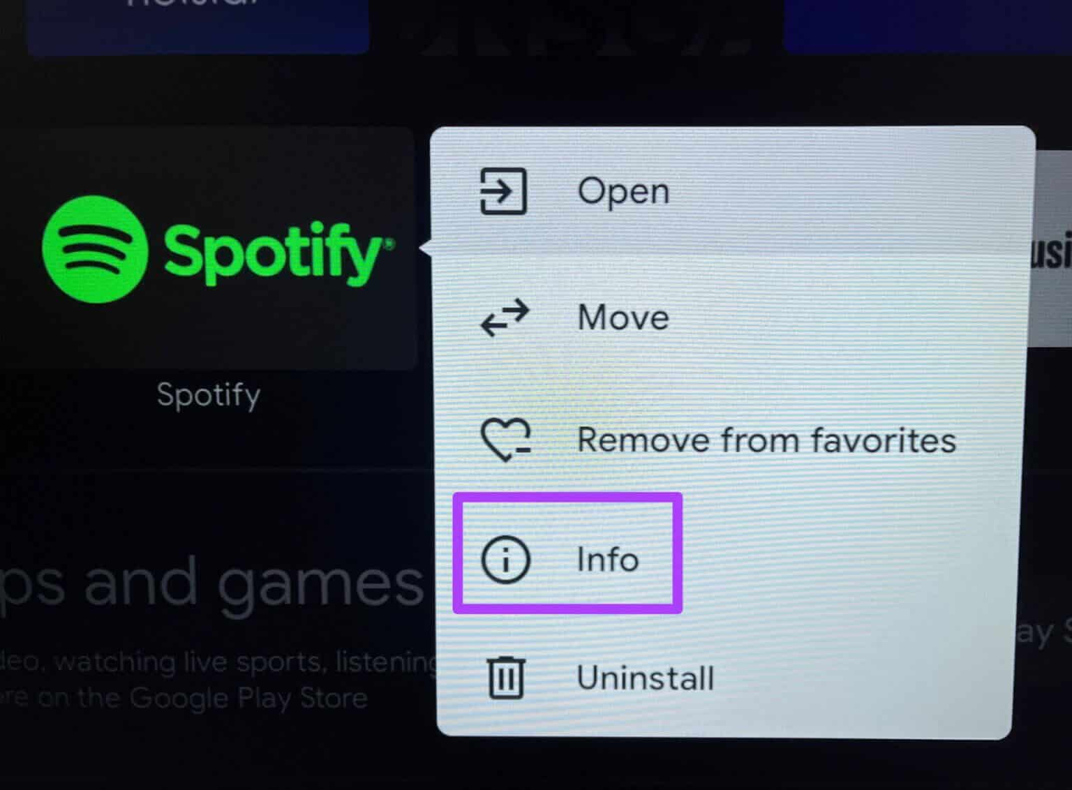 app-info-android-tv-1536x1132-1-1536x1132 أفضل 7 طرق لإصلاح عدم عمل تطبيق Spotify على Android TV