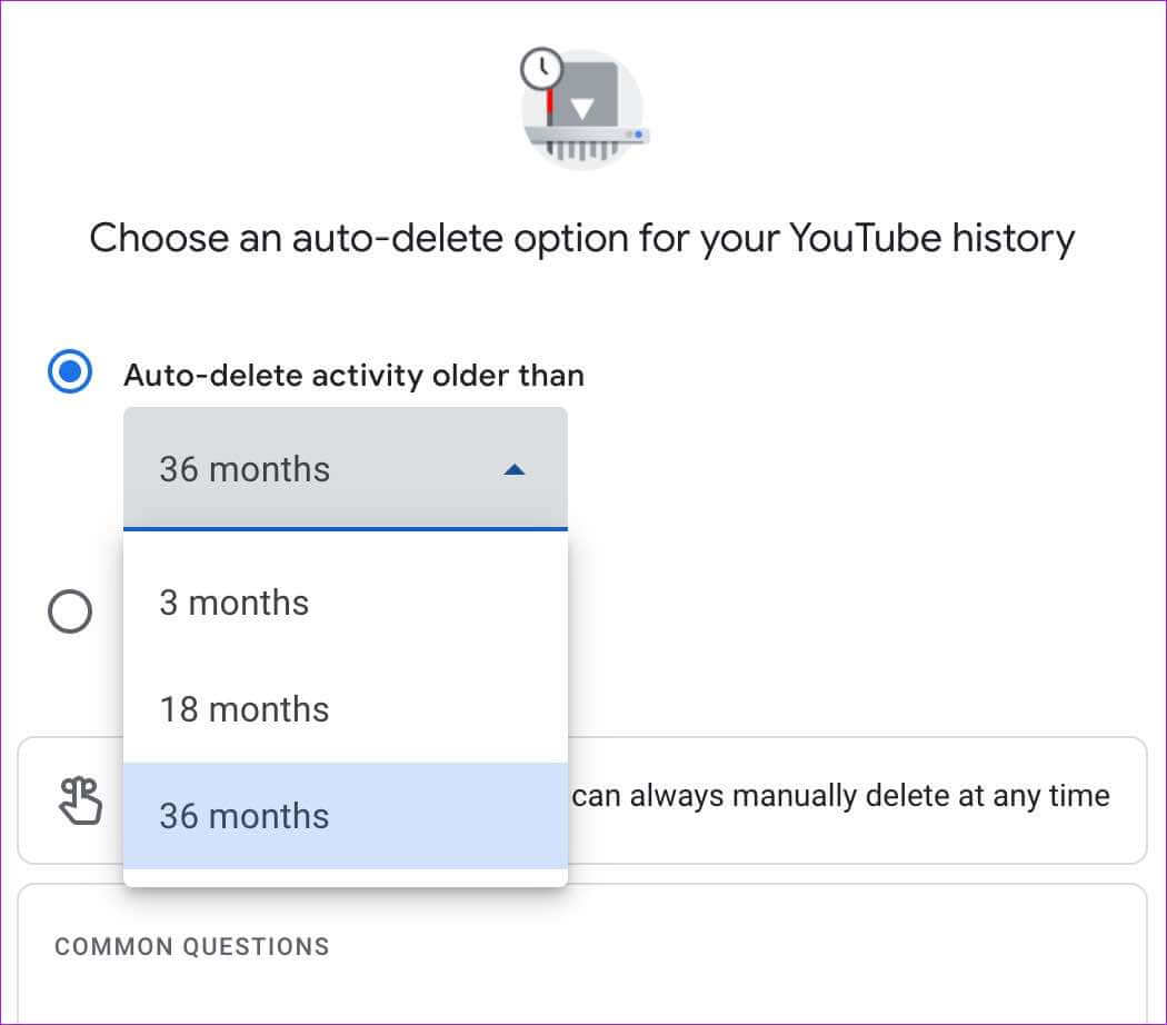 auto-delete-youtube-search-history-1050x922 كيفية حذف سجل بحث YouTube على الهاتف والويب