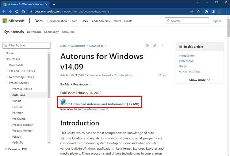 autoruns-750x510 كيفية تعطيل برنامج Windows Defender في Windows 11