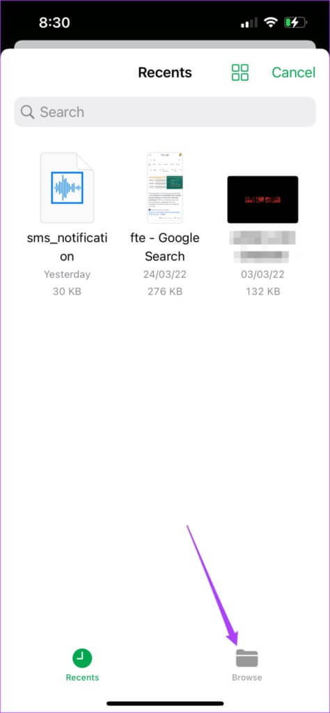 browse-files-numbers-app-iphone-474x1024-1-474x1024 كيفية إضافة ملف صوتي في تطبيق Apple Numbers