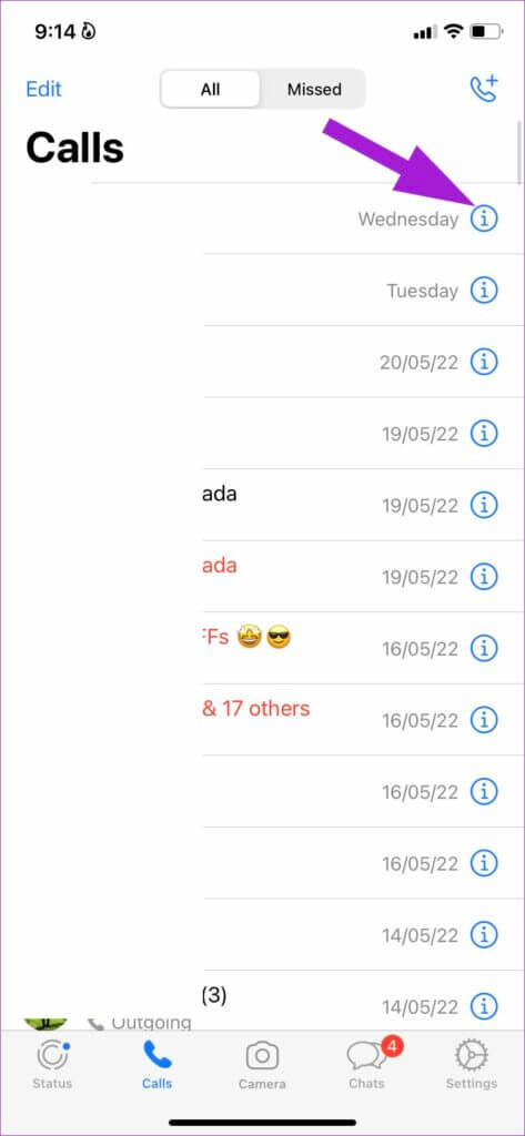 calls-tab-in-whatsapp-iPhone-473x1024-1-473x1024 كيفية التحقق من مدة المكالمة على iPhone و Android