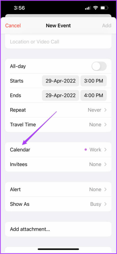 choose-calendar-to-add-holiday-iphone-475x1024-1-475x1024 كيفية إضافة وإزالة العطل في تطبيق تقويم Apple