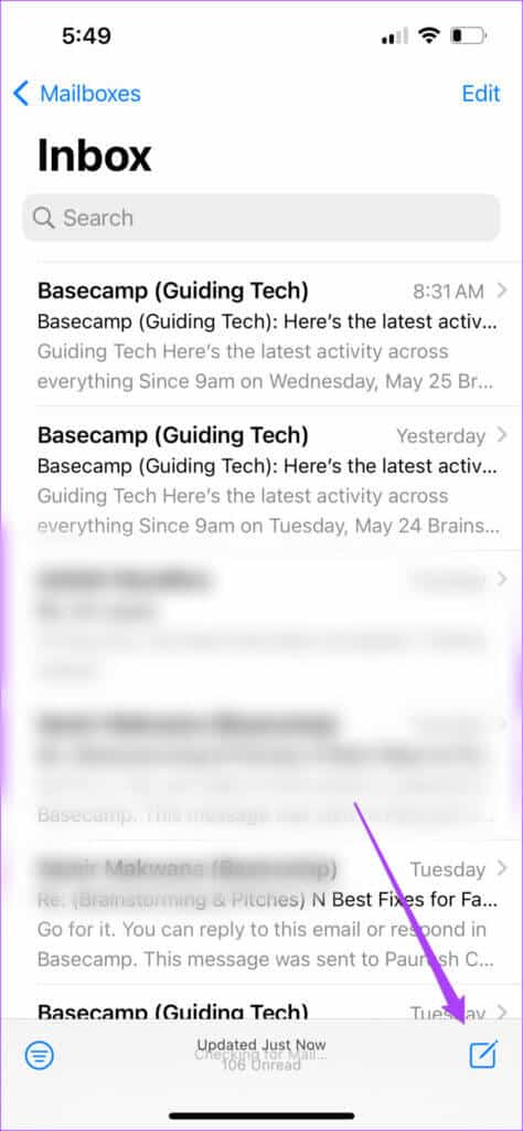 compose_new_mail-mail-app-iphone-474x1024-1-474x1024 كيفية إضافة التوقيع في تطبيق Apple Mail على iPhone و iPad و Mac