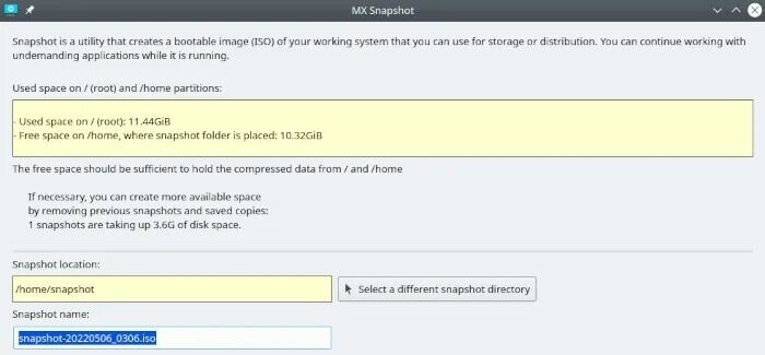 customdistro-mxsnapshot-700x325 5 أدوات لإنشاء توزيعة Linux مخصصة بسهولة